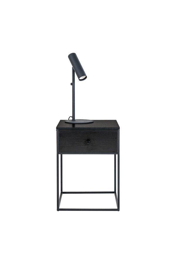 Vita Table de chevet avec 1 tiroir - Noir
