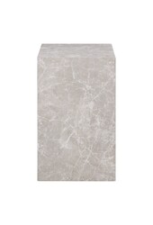 Prague Side Table - Bijzettafel, marmerlook, beige, 30x30x50 cm