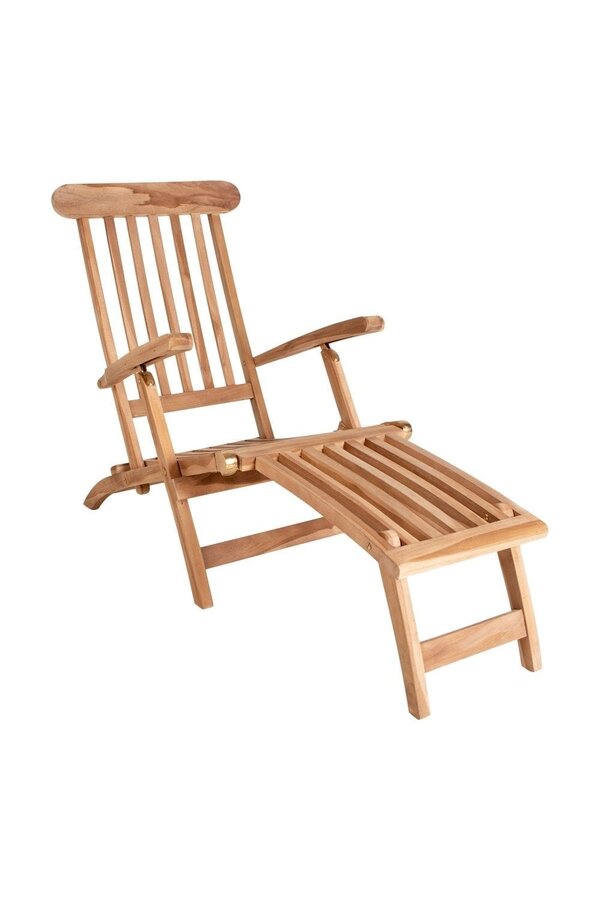 Chaise longue Arrecife Teak - Chaise longue en teck. Dossier réglable sur 4 positions