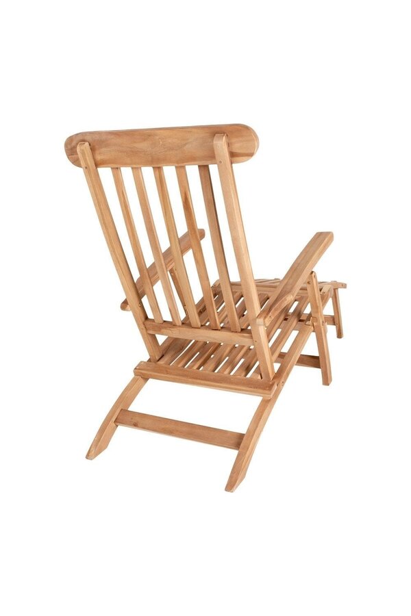Chaise longue Arrecife Teak - Chaise longue en teck. Dossier réglable sur 4 positions