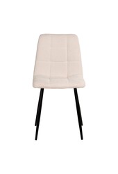 Middelfart Dining Chair - Chaise de salle à manger en bouclé, blanc avec pieds noirs, HN1232 - lot de 2