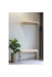 Étagère à chapeaux Abano - Naturel