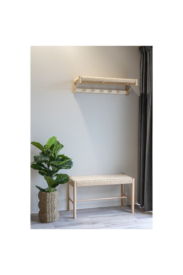 Étagère à chapeaux Abano - Naturel