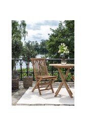 Chaise de salle à manger en teck Toledo - lot de 2