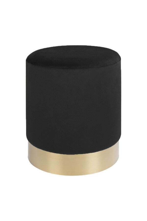 Pouf Gamby - Laiton/Noir,
