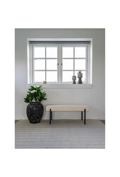 Tapis Dehli - Tapis, tissé à la main, ivoire, 160x230 cm