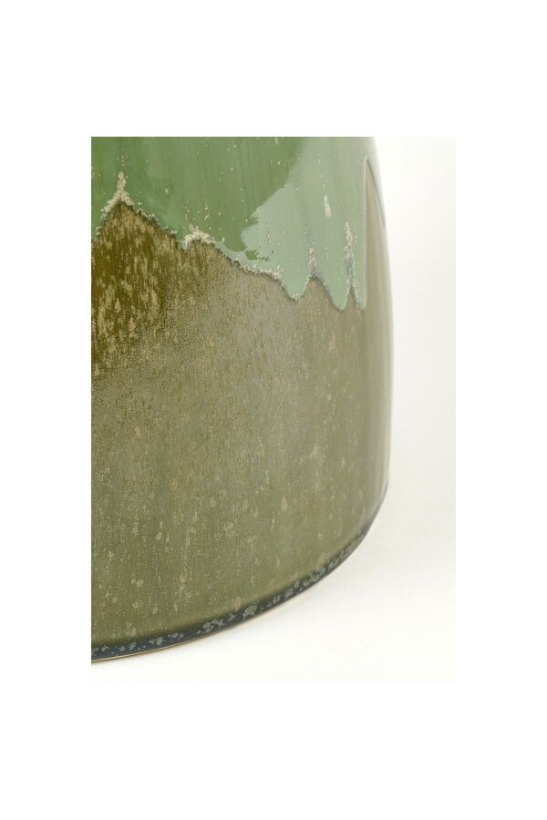 Lucien Bijzettafel - H37 x Ø26 cm - Keramiek - Groen