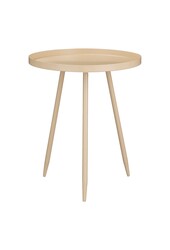 Flores Bijzettafel - H49 x Ø42 cm - Metaal - Beige