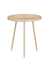 Flores Table d'appoint - H44 x Ø40 cm - Métal - Beige