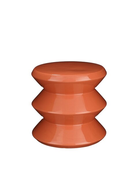 Mica Decorations Bijzettafel - H28 x Ø31 cm - Keramiek - Oranje