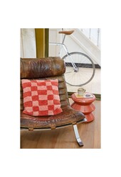 Table d'appoint - H28 x Ø31 cm - Céramique - Orange