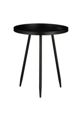 Flores Bijzettafel - H49 x Ø42 cm - Metaal - Zwart