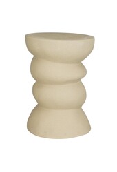 Screw Bijzettafel - L29 x B29 x H41 cm - Keramiek - Beige