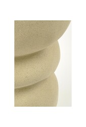 Screw Bijzettafel - L29 x B29 x H41 cm - Keramiek - Beige