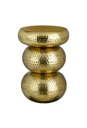 Clide Bijzettafel - H47 x Ø33 cm - Metaal - Antiek Goud