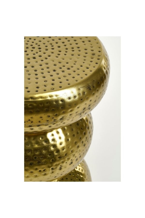Table d'appoint Clide - H47 x Ø33 cm - Métal - Or Antique