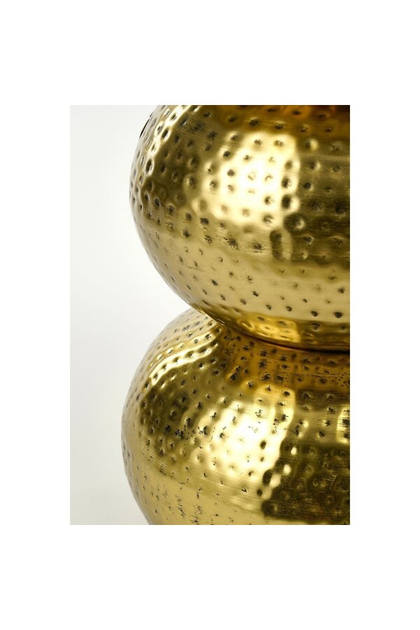 Clide Bijzettafel - H47 x Ø33 cm - Metaal - Antiek Goud