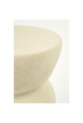 Screw Bijzettafel - L26 x B26 x H37 cm - Keramiek - Off White
