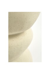 Screw Bijzettafel - L26 x B26 x H37 cm - Keramiek - Off White