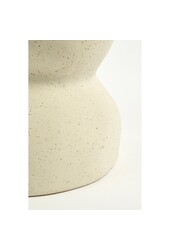 Screw Bijzettafel - L26 x B26 x H37 cm - Keramiek - Off White