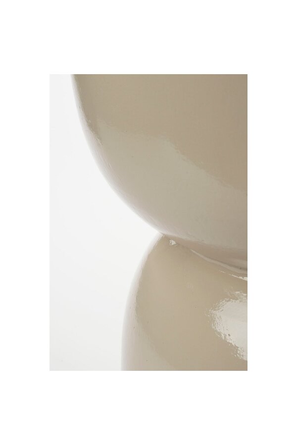 Stage Table d'appoint - H45 x Ø35 cm - Ciment - Beige