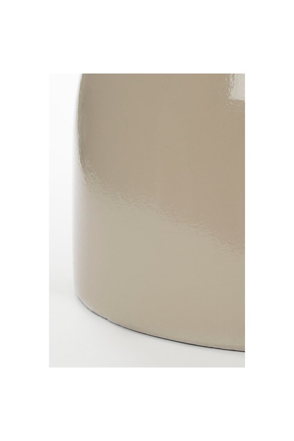 Stage Table d'appoint - H45 x Ø35 cm - Ciment - Beige