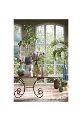 Stage Table d'appoint - H45 x Ø35 cm - Ciment - Beige