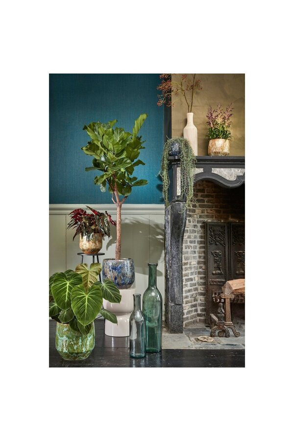 Stage Table d'appoint - H45 x Ø35 cm - Ciment - Beige