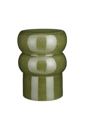 Vendi Bijzettafel - H44 x Ø32 cm - Keramiek - Donkergroen
