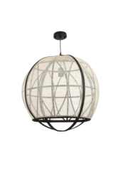 Pella Suspension - H50 x Ø51 cm - Lin - Blanc cassé
