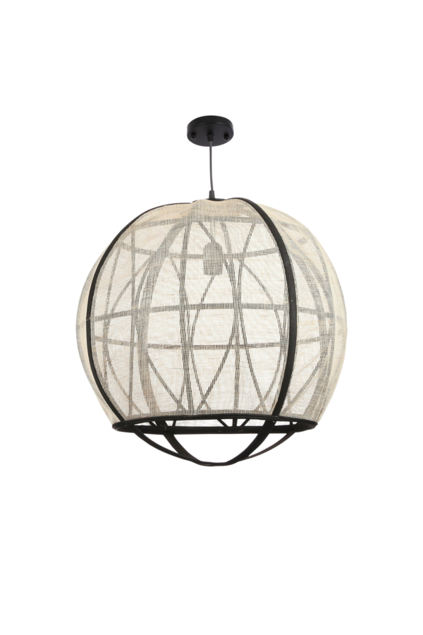 Pella Suspension - H50 x Ø51 cm - Lin - Blanc cassé