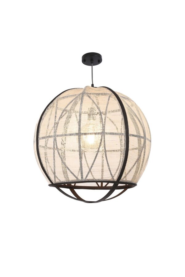 Pella Suspension - H50 x Ø51 cm - Lin - Blanc cassé