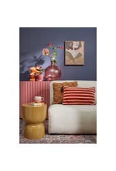 Stage Table d'appoint - H45 x Ø35 cm - Ciment - Jaune