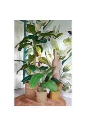 Stage Table d'appoint - H45 x Ø35 cm - Ciment - Jaune