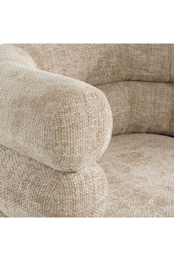 Fauteuil - L74 x B80 x H69 cm - Lichtgrijs