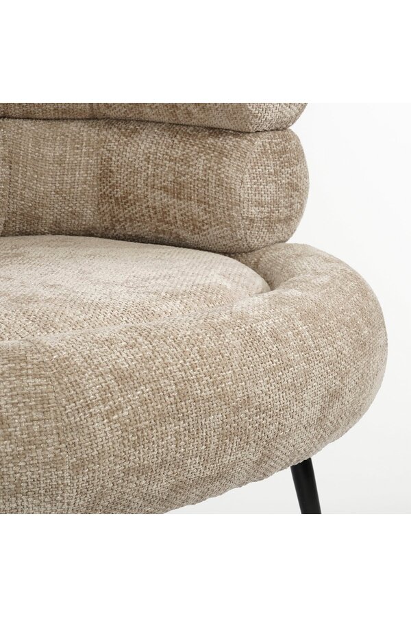 Fauteuil - L74 x B80 x H69 cm - Lichtgrijs