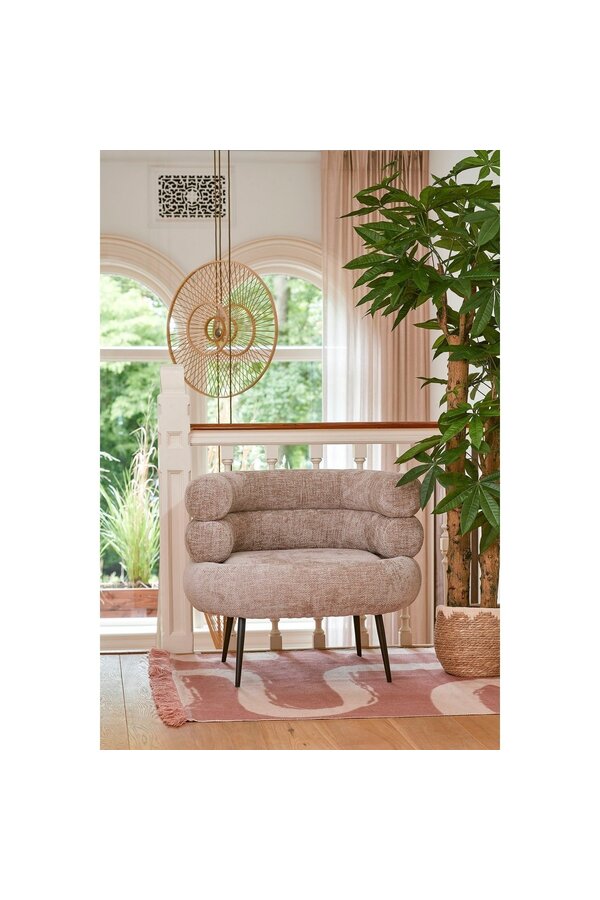 Fauteuil - L74 x B80 x H69 cm - Lichtgrijs