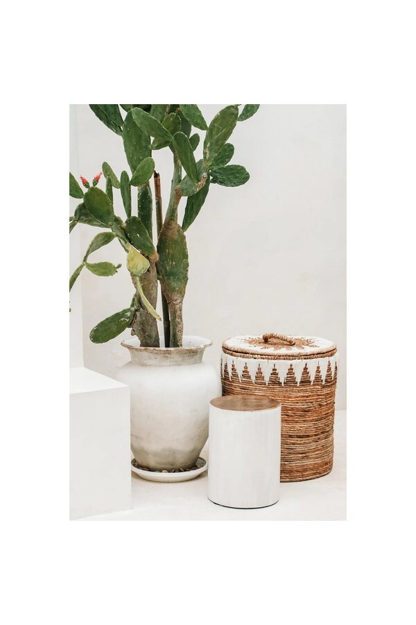 The Tribe Tabouret - Blanc Naturel