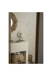 The Marble Disc on Stand - Wit - M
