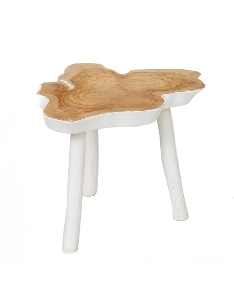 Bazar Bizar Living La table d'appoint organique - blanc naturel