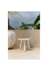 La table d'appoint organique - blanc naturel