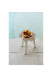 La table d'appoint organique - blanc naturel