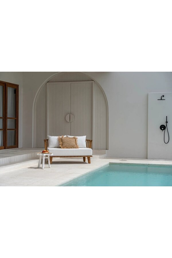 La table d'appoint organique - blanc naturel