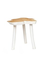 La table d'appoint organique - blanc naturel