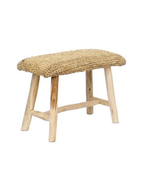 Bazar Bizar Living De Raffia Bench - natuurlijk