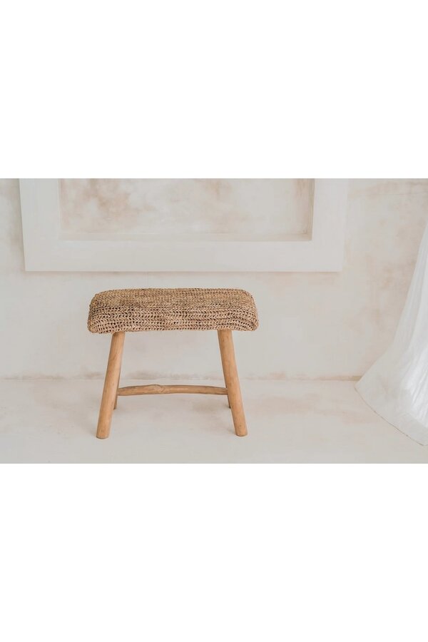 Le Banc en Raphia - naturel
