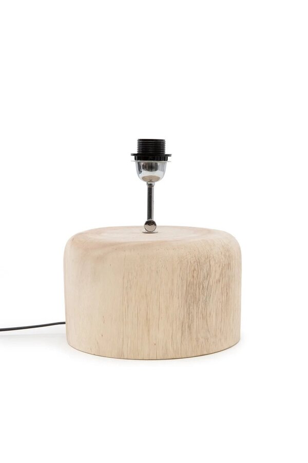 Le Pied de Lampe de Table en Teck - Naturel
