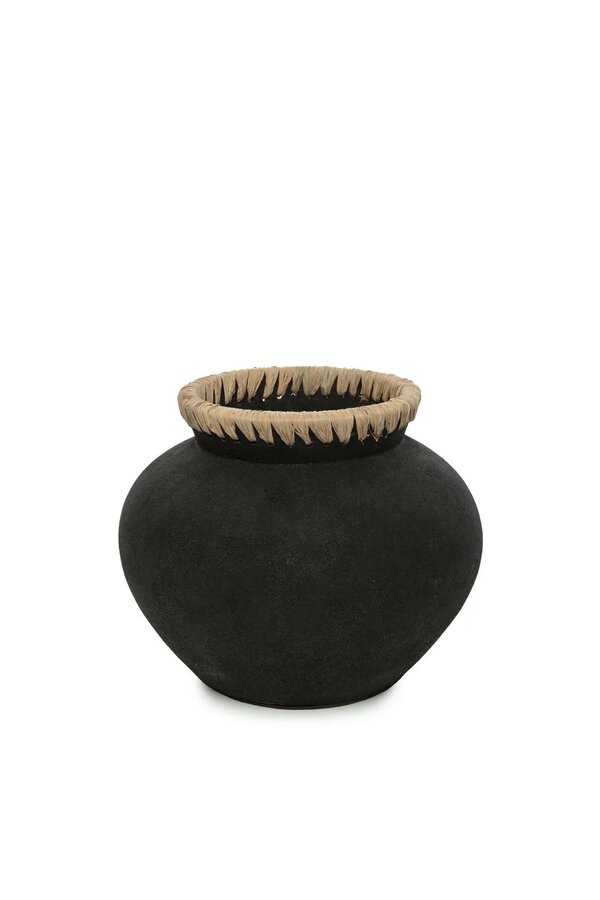De Styly Vaas - Zwart Naturel - M