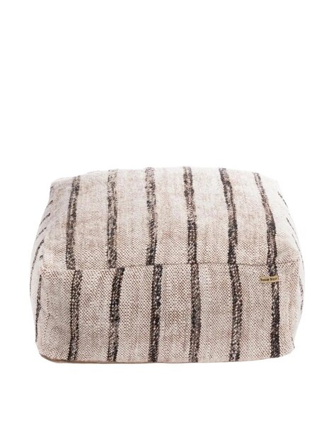Bazar Bizar Living De Oh My Gee Poef - Boheems Wit