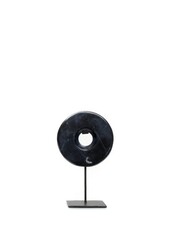 The Marble Disc on Stand - Noir - S